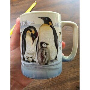 Otagiri Antarctic Emperor Penguin Mug Coffee Cup Japan Porcelain Ceramic Vintage